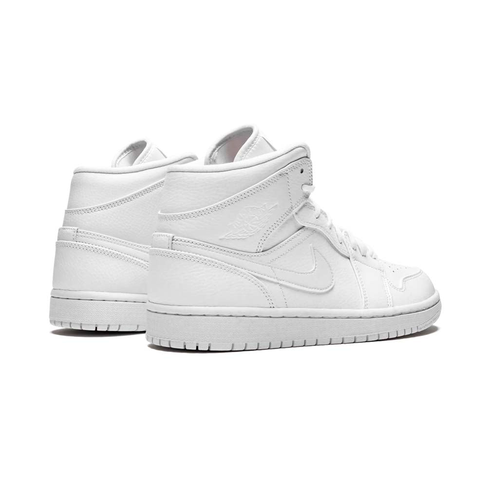 Air Jordan 1 Mid  Triple White  554724-129