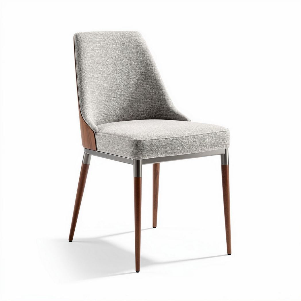 Upholstered Dining Chair for Indoor Use with Wooden Legs – 45 x 50 x 85cm