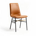 Leather Dining Chair for Indoor Use with Metal Frame – 40 x 45 x 90cm