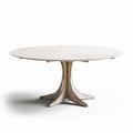 Round Dining Table – Suitable for Casual and Formal Dining – Made of Wood and Metal – 150 x 150 x 75cm