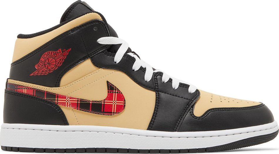 Air Jordan 1 Mid SE  Tartan Swoosh  DZ5329-001