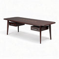 Wooden Coffee Table with Two Drawers for Living Room – 150 x 75 x 75cm