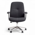 Ergonomic Office Chair for Comfortable Workspaces Fabric and Metal Construction 60 x 60 x 100cm