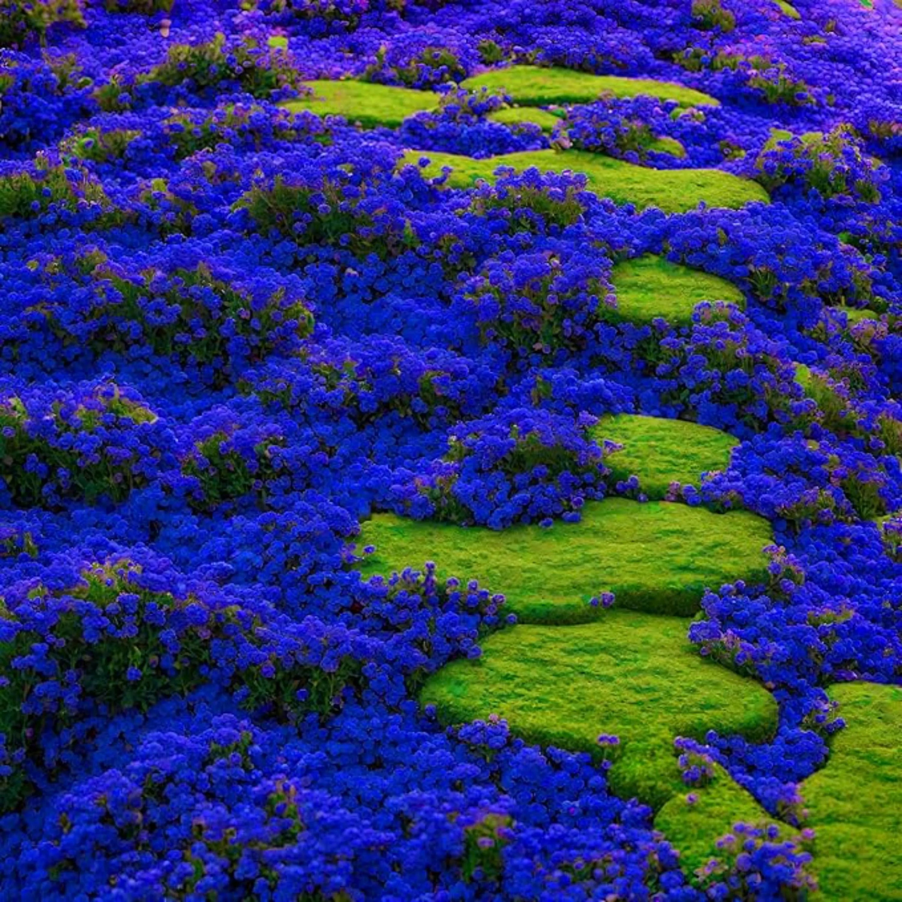 200/1000/2000+ Rare Blue Creeping Thyme Seeds – Fragrant Heirloom Ground Cover(200 Seeds)