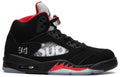 Supreme x Air Jordan 5 Retro  Black  824371-001