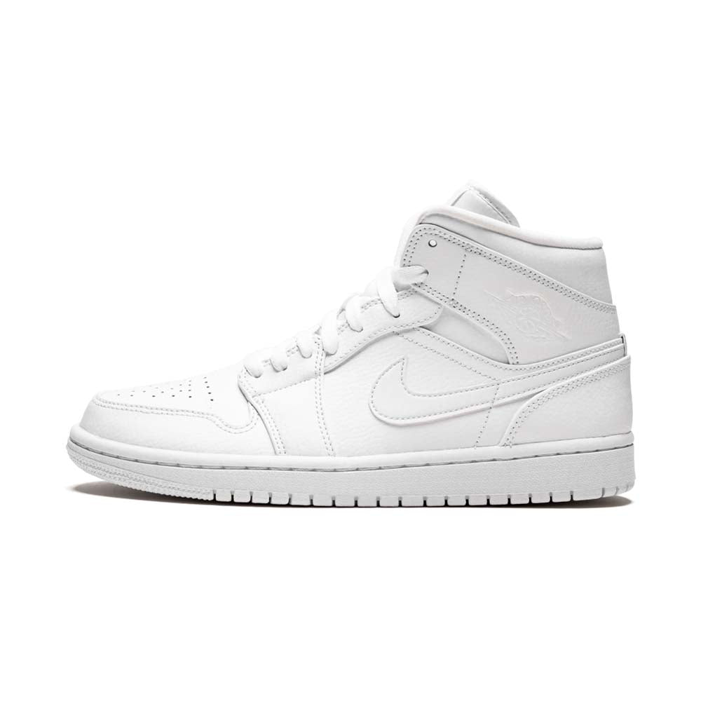 Air Jordan 1 Mid  Triple White  554724-129
