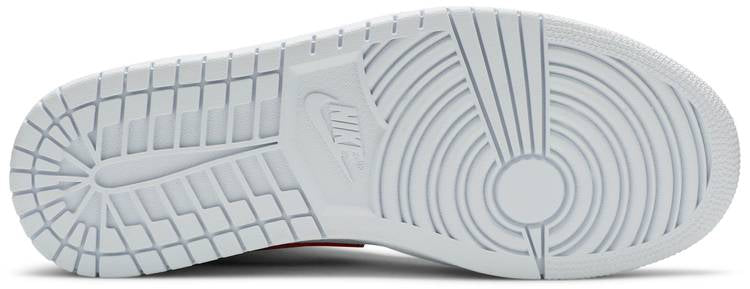 Air Jordan 1 Mid  White University Red  BQ6472-106