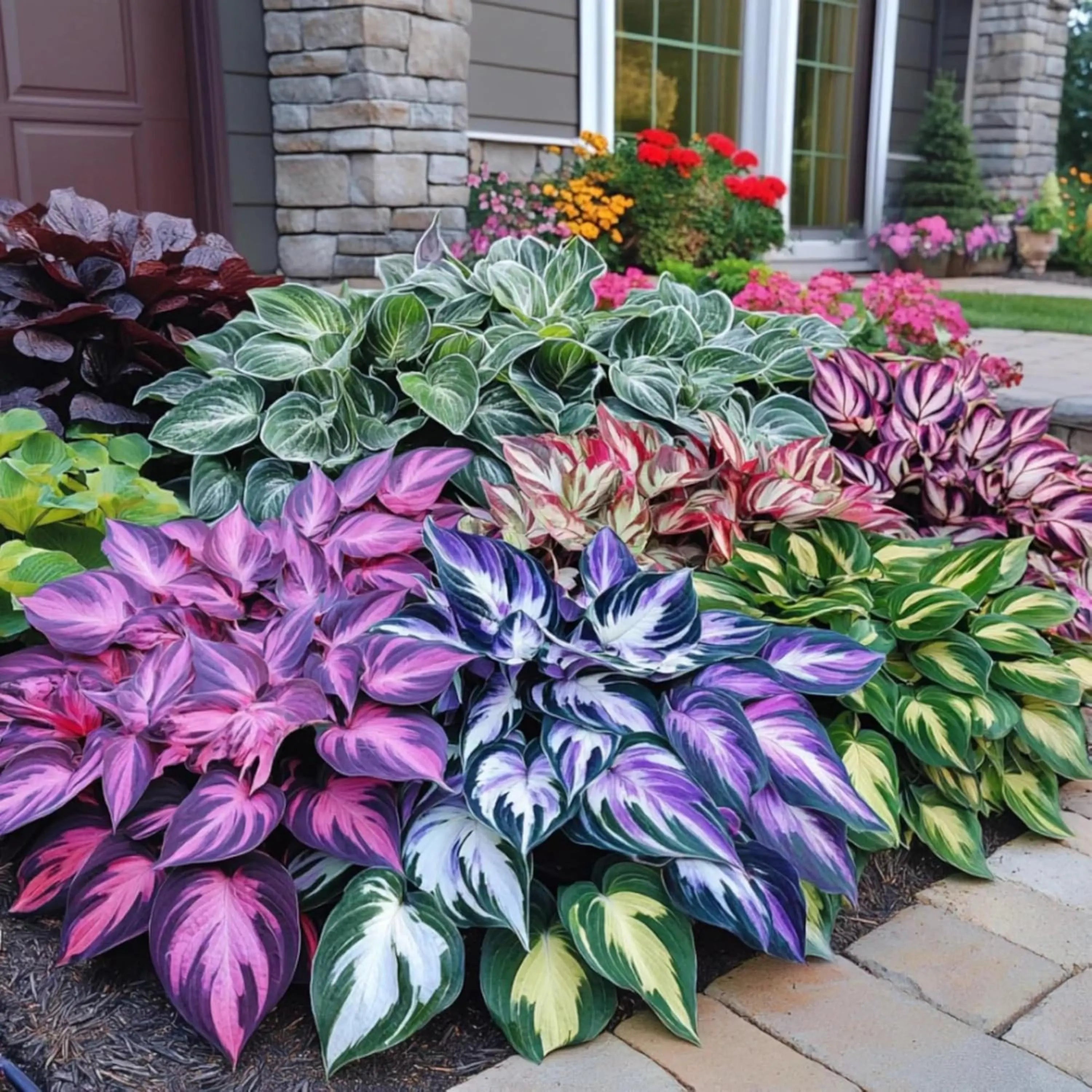 40/200/400+ Heart-Shaped Hosta Seeds Perennial Shade Garden(40 Seeds)