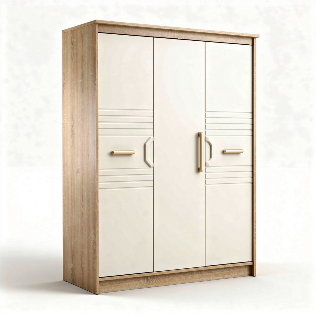 Wooden Storage Cabinet for Bedroom Organization – MDF and Laminate Finish – 80 x 40 x 180cm