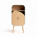Plywood Narrow Storage Cabinet for Living Room Organization – 80 x 40 x 120cm