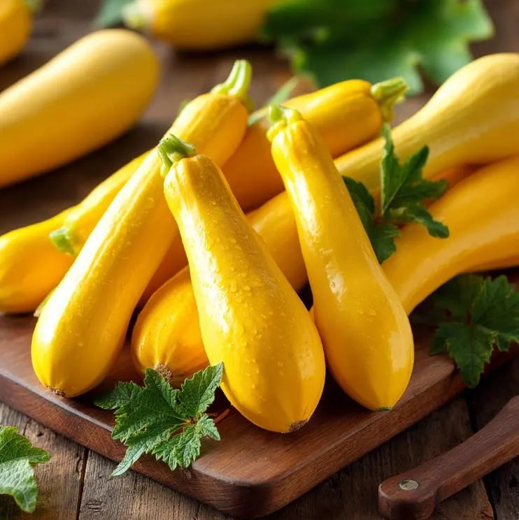 Prolific Straightneck Summer Squash Seeds – Cucurbita pepo 50/250/500 Seeds | Heirloom Yellow Summer Squash, Easy-to-Grow for Gardens  Fresh Eating(50 Seeds)